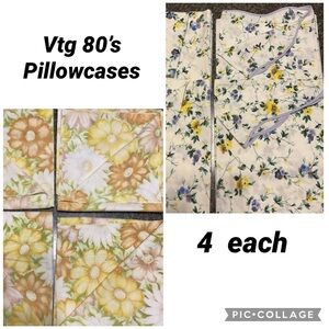 Combed Cotton pillow cases Vtg 80’s - standard (ea. set of 4)